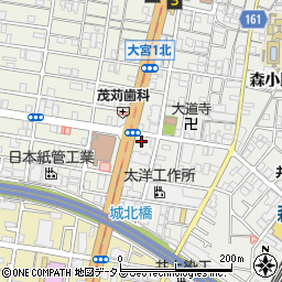 阪田整骨院周辺の地図