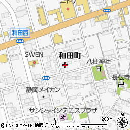 静岡県浜松市中央区和田町570周辺の地図