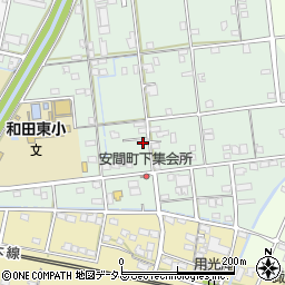 静岡県浜松市中央区安間町526周辺の地図