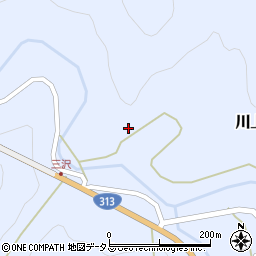 川上公民館　三沢分館周辺の地図