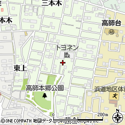 愛知県豊橋市三本木町新東上周辺の地図