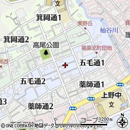 〒657-0814 兵庫県神戸市灘区五毛通の地図
