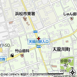天竜川町自治会周辺の地図