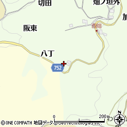 京都府木津川市加茂町岩船八丁周辺の地図