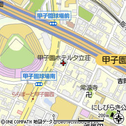 甲子園ホテル夕立荘周辺の地図