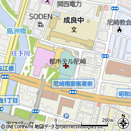 日本料理 つのくに 都ホテル 尼崎周辺の地図