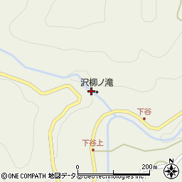 沢柳ノ滝周辺の地図