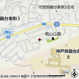 兵庫県神戸市北区山田町小部南山周辺の地図