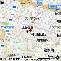 兵庫県尼崎市神田南通3丁目周辺の地図