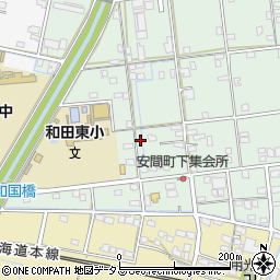 静岡県浜松市中央区安間町501周辺の地図