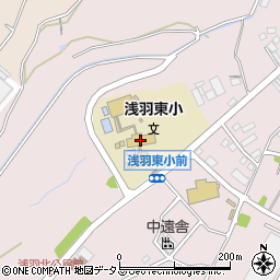 袋井市立浅羽東小学校周辺の地図