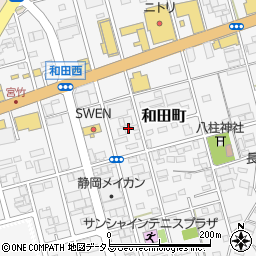 静岡県浜松市中央区和田町556周辺の地図