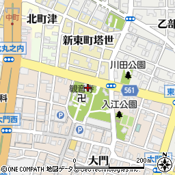 三重県津市大門31-28周辺の地図