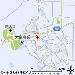 三重県伊賀市山出800周辺の地図