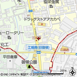 大阪府門真市東江端町11-38周辺の地図