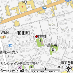 静岡県浜松市中央区和田町590周辺の地図