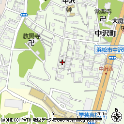 静岡県浜松市中央区中沢町37周辺の地図