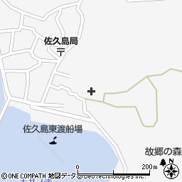 愛知県西尾市一色町佐久島東屋敷周辺の地図