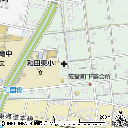 静岡県浜松市中央区安間町497周辺の地図