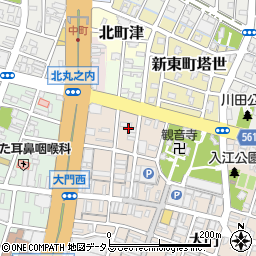 三重県津市大門33周辺の地図