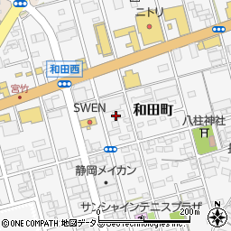 静岡県浜松市中央区和田町557周辺の地図