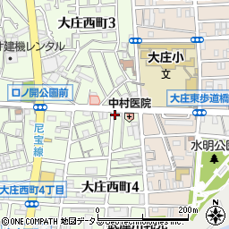 ひかり調剤薬局大庄店周辺の地図