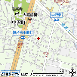静岡県浜松市中央区中沢町20周辺の地図