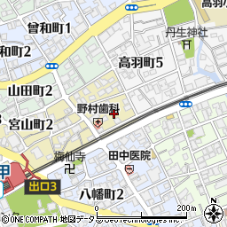 タイムズ阪急六甲第１０駐車場周辺の地図