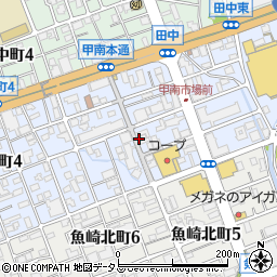 キリン堂　甲南店周辺の地図