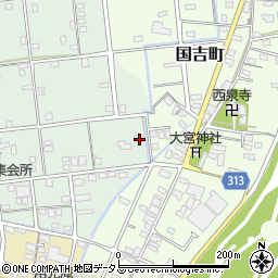静岡県浜松市中央区安間町568周辺の地図