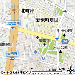 三重県津市大門32-13周辺の地図