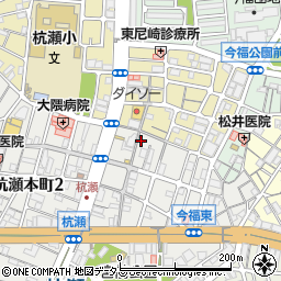 宮島豆腐杭瀬店周辺の地図