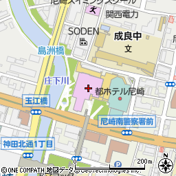 尼崎市総合文化センター　美術ホール周辺の地図