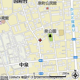 静岡県磐田市国府台309周辺の地図