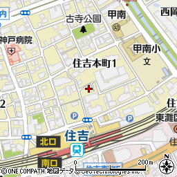 プリマｎｅｏ神戸住吉周辺の地図