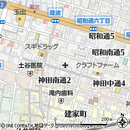 兵庫県尼崎市神田中通周辺の地図