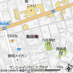 静岡県浜松市中央区和田町573周辺の地図