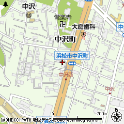 静岡県浜松市中央区中沢町29周辺の地図