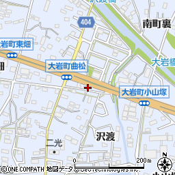 愛知県豊橋市大岩町曲松8周辺の地図