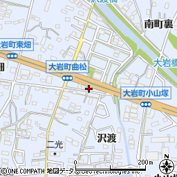 愛知県豊橋市大岩町曲松8-3周辺の地図