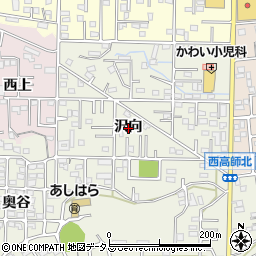 愛知県豊橋市西高師町沢向周辺の地図