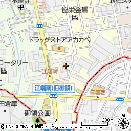 大阪府門真市東江端町11-19周辺の地図