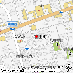 静岡県浜松市中央区和田町568周辺の地図