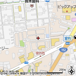 静岡県浜松市中央区宮竹町555周辺の地図