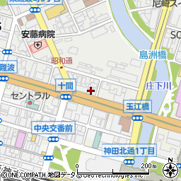山陰合同銀行尼崎支店周辺の地図