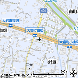 愛知県豊橋市大岩町曲松10周辺の地図