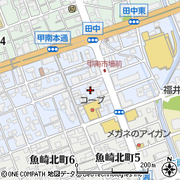 兵庫県神戸市東灘区甲南町3丁目2周辺の地図