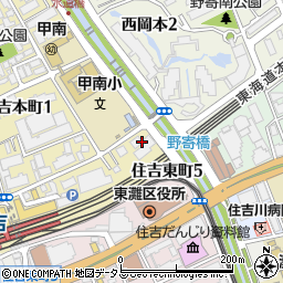 東急ドエルアルス住吉本町周辺の地図