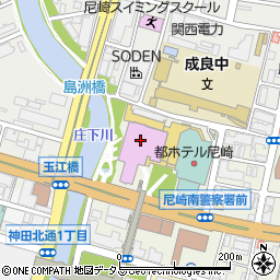 あましんアルカイックホール（尼崎市総合文化センター）周辺の地図