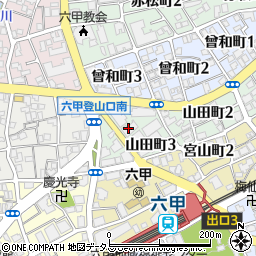 東進衛星予備校阪急六甲駅前校周辺の地図